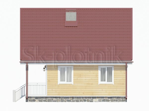 Каркасный дом с балконом ДК-33. Картинка №4