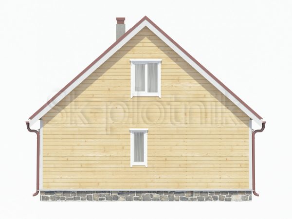 Каркасный дом с балконом ДК-33. Картинка №1