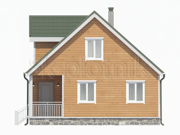 Каркасный дом с мансардой ДК-39. Картинка №3