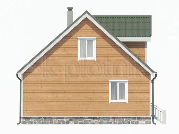 Каркасный дом с мансардой ДК-39. Картинка №1