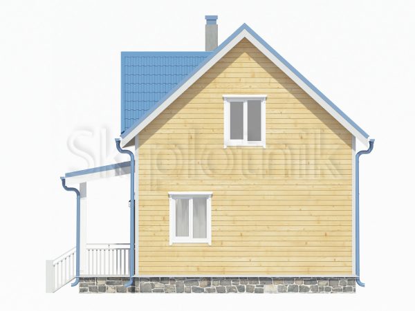 Каркасный дом с санузлом ДК-21. Картинка №4