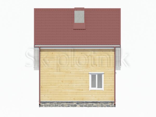 Полутораэтажный каркасный дом 6х8 ДК-36. Картинка №1
