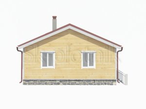 Каркасный дом с санузлом 7,5х9 ДК-54