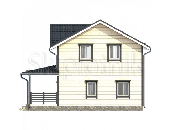 Каркасный дом с котельной ДК-65. Картинка №1