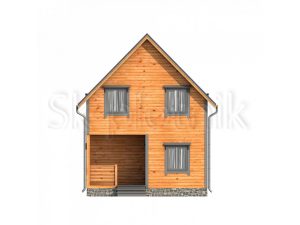 Каркасный дом полутораэтажный 6х7 ДК-57