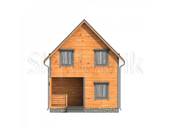 Каркасный дом с мансардой ДК-57. Картинка №6