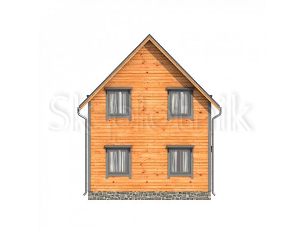 Каркасный дом с мансардой ДК-57. Картинка №1