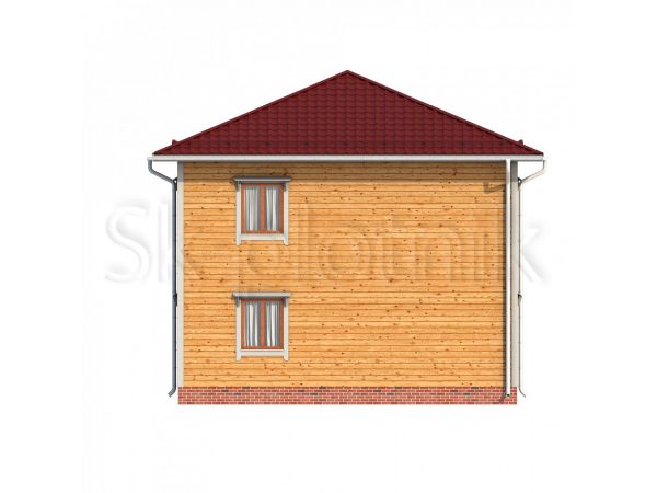 Двухэтажный каркасный дом 8х8 с котельной  ДК-61. Картинка №1