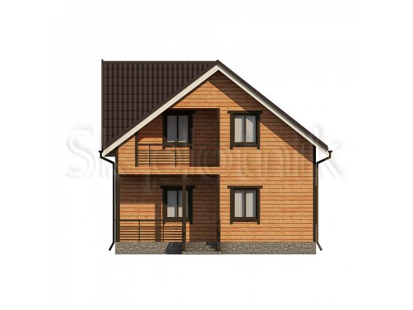 Дом из бруса с балконом ДС-31. Картинка №4