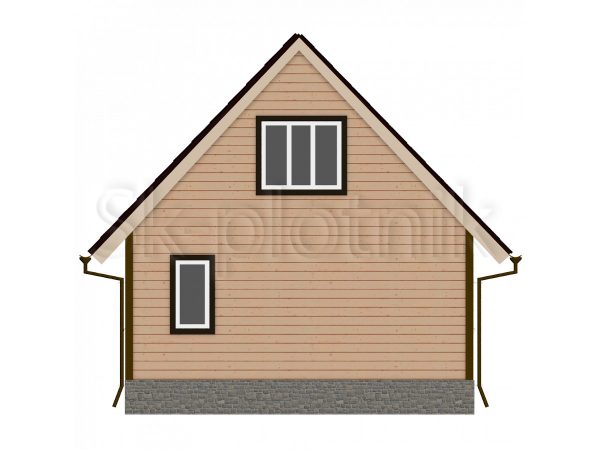 Дом из бруса с балконом ДС-8. Картинка №1