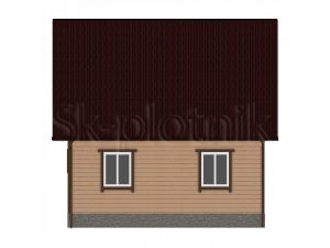 Дом из бруса с балконом ДС-10