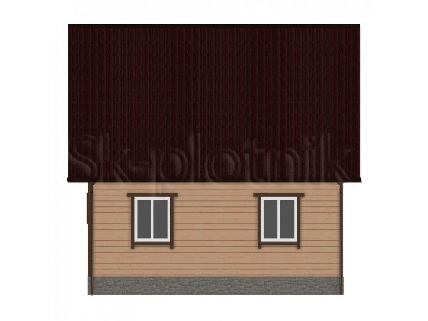 Дом из бруса с балконом ДС-10. Картинка №5