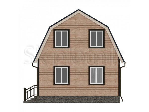 Дачный дом из бруса 6х6 с мансардой Д-11. Картинка №1