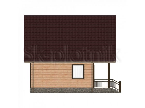 Дом из бруса с балконом ДС-33. Картинка №4