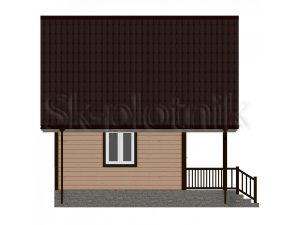 Каркасный дом с балконом 7х7 ДК-8