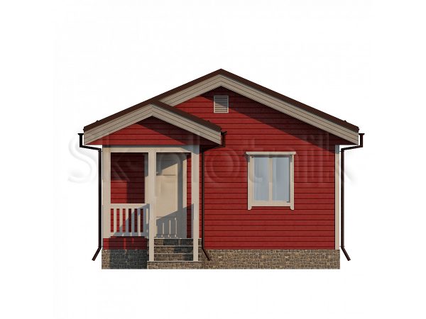 «Одноэтажный летний каркасный дом 4х6   ДК-85». Картинка №1