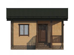 Одноэтажный домик 6х4.5 Д-77