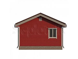 «Одноэтажный летний каркасный дом 4х6   ДК-85»