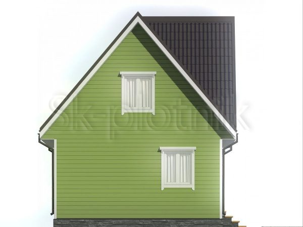Небольшой каркасный дом 6х7 ДК-100. Картинка №1