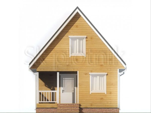 Деревянный дом из бруса 6х6 Д-102. Картинка №1