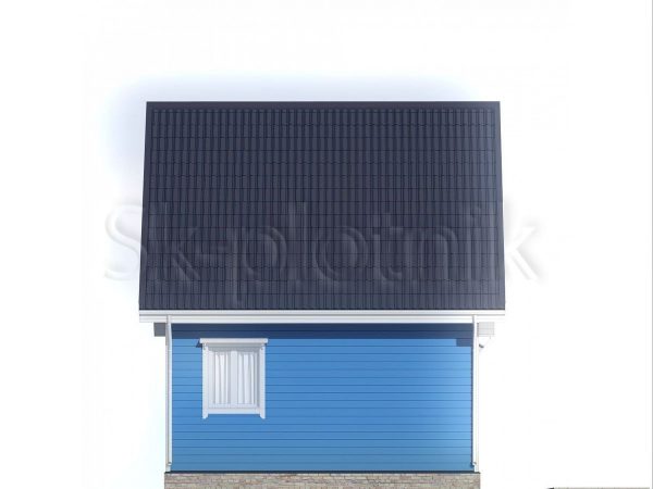 Каркасный дом 6х6 с двускатной крышей ДК-105. Картинка №1