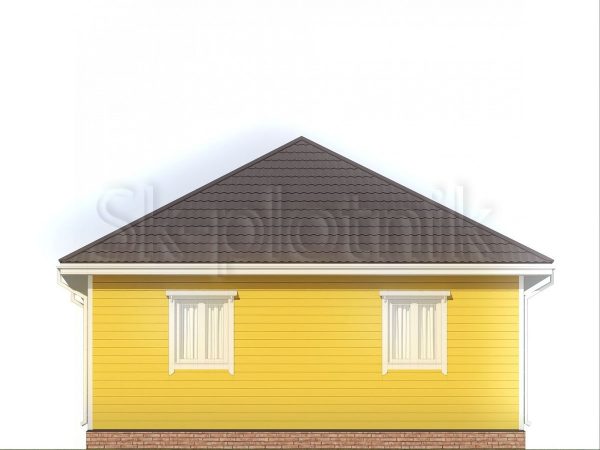 Каркасный дом 8х8 с четырехскатной крышей ДК-112. Картинка №6